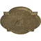 Ekena Millwork Waltz Ceiling Medallion (Canopies up to 5 1/4"), 24"W x 20 1/2"H x 1 1/8"P, Mississippi Mud Crackle CM24WAMMC - alternate 2